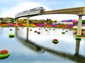 Monorail - Epcot International Flower and Garden Festival 2016