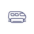 monorail line icon, side view Royalty Free Stock Photo