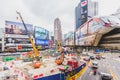 Monorail station of Bukit Bintang in Kuala Lumpur, Malaysia Royalty Free Stock Photo