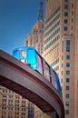 Monorail train in Detroit Royalty Free Stock Photo