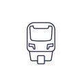 monorail train line icon on white Royalty Free Stock Photo
