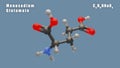 Monosodium Glutamate of C5H8NNaO4 3D Conformer Food additive E621 MSG.