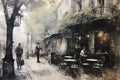 European Cafe Elegance: Cobblestones, Coffee, and Accordion Melodies