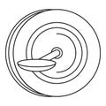 Monowheel icon, outline style