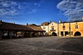 The old bastide of Monpazier, Dordogne, France Royalty Free Stock Photo