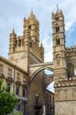 Monreale Cathedral (Duomo di Monreale) at Monreale, near Palermo, Sicily, Italy Royalty Free Stock Photo