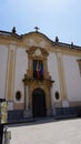 Monreale, Italy - May 26, 2023: Scenic exterior view of La Civica Galleria d' Arte Moderna e Contemporanea Giuseppe