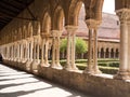 View of the cloister of The Monreale Cathedral Royalty Free Stock Photo