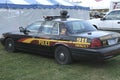 A Monroe Sheriff`s department police cruiser parked in ain a lot