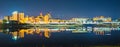 Monroe louisiana city skyline at night