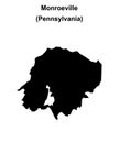 Monroeville outline map Royalty Free Stock Photo