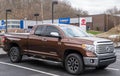 Monroeville, Pennsylvania, USA April 10, 2022 A used Toyota Tundra for sale at a dealership