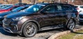 Monroeville, Pennsylvania, USA January 15, 2023 A new, four door, brown Hyundai hatchback for sale at a dealership