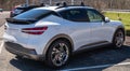 Monroeville, Pennsylvania, USA March 24, 2024 A new Hyundai Genesis GV60 sedan for sale at a dealership