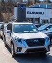 Monroeville, Pennsylvania, USA March 24, 2024 A new Subaru vehicle for sale at a dealership
