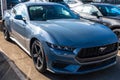 Monroeville, Pennsylvania, USA November 12, 2023 A new Ford Mustang coupe for sale at a dealership