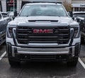 Monroeville, Pennsylvania, USA October 15, 2023 A new GMC pickup truck for sale at a dealership