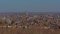 Mons citysape with Belfry and Saint Waltrude church