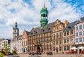 Main square with City Hall in Mons, Belgium.