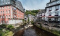 Monschau Old Town, North Rhine-Westphalia - Germany - View over traditional old houses in half-timered style