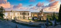 Monselice, Italy - July 13, 2017: View of Villa Dudo and the Church of St. George Royalty Free Stock Photo