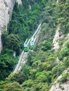 Monserrat Funicular on the mountain Royalty Free Stock Photo