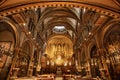 MONSERRAT, SPAIN - September 26th, 2018: Cathedral interior in Motserrat monastery