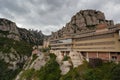 Monserrat, Spain, September 20th, 2016: Santa Maria de Montserrat Abbey Abadia de Montserrat.