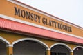 Monsey Glatt Kosher supermarket lettering on storefront