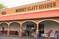 Monsey Glatt Kosher supermarket lettering on storefront
