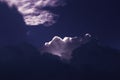 The monsoon cloud in its darknes Royalty Free Stock Photo