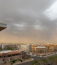 Monsoon storm hits Scottsdale,Arizona