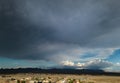 Monsoon storm, the Mohave Desert, Arizona Royalty Free Stock Photo