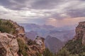 South Rim Grand Canyon Monsoon Royalty Free Stock Photo