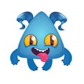 Funny cartoon monster. Vector illustration Royalty Free Stock Photo