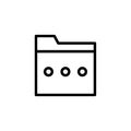 A simple line Folder Icon