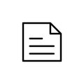 A simple line Write Note Icon design Royalty Free Stock Photo