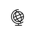 A simple line Globe Icon design