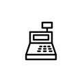 A simple line Cashier Icon design