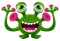 Monster Alien Cute Cartoon Funny Character Mascot