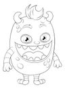 Monster Alien Cute Cartoon Funny Character Mascot