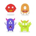 Monster Character Cute Design Bundle