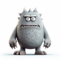 Spiky Mounds: A 3d Illustration Of A Monster Character