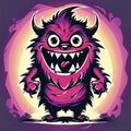 monster cute design cartoon illustration