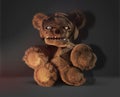 Monster demon horror evil teddy bear 3d rendering