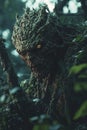 monster from doom in the forest. Selective focus Royalty Free Stock Photo