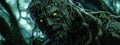 monster from doom in the forest. Selective focus Royalty Free Stock Photo