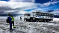 Monster Ice truck riding on the glacier Royalty Free Stock Photo