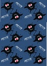 monster pattern seamless Royalty Free Stock Photo
