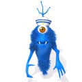 Monster sailorman 3d illustration Royalty Free Stock Photo